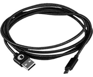 Cable silver ht miicro usb smart led luxury -  macho - macho -  1.5m -  gris oscuro