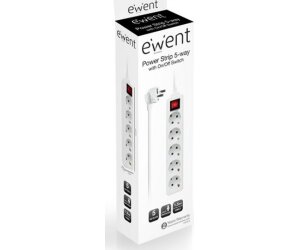 EWENT EW3916  Regleta 5 Tomas / 1 interruptor 1.5m