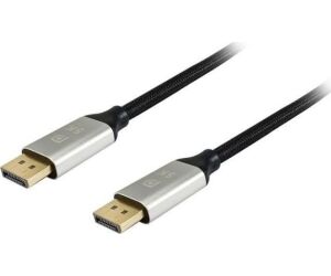 Cable displayport 8k premium equip 1m -  macho - macho -  negro