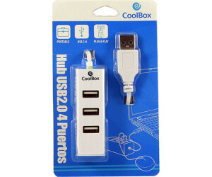 Hub 4 Puertos Usb Blanco Coolbox