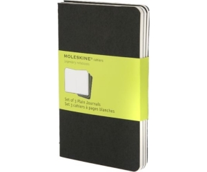 Set De 3 Libretas Cahier Negras P (9x14cm) Lisa Moleskine Qp313