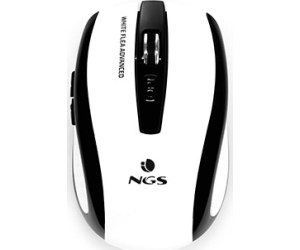 Raton Notebook Wireless Flea Advanced Blanco Ngs