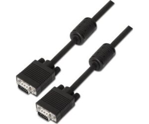 Cable SVGA Aisens A113-0075/ VGA Macho - VGA Macho/ Hasta 3W/ 10Mbps/ 15m/ Negro