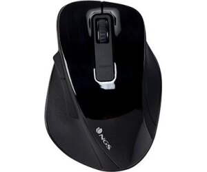 Raton inalambrico ngs bowblack - 2.4ghz - 800 - 1600dpi - 5 botones + scroll - nano receptor usb -  1*aa - negro