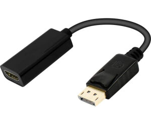 CABLE CONVERTIDOR EWENT DISPLAYPORT MACHO A HDMI TIPO A HEMBRA 0,15m