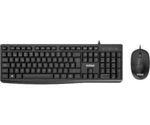 Nilox Teclado y raton Usb NXKME0012 Negro