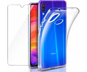 Funda Transparente Silicona + Protector cristal para Redmi NOTE 7