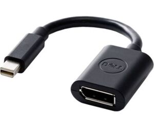 Cable mini displayport a displayport dell 20.3cm - macho - hembra - negro