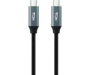 Cable USB 3.2 Tipo-C Nanocable 10.01.4303/ USB Tipo-C Macho - USB Tipo-C Macho/ 3m/ Gris y Negro