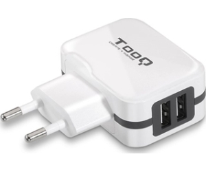 CARGADOR PARED USB TOOQ TQWC-11S02WT 2xUSB 3.4 BLANCO