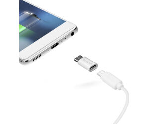 Adaptador micro usb a usb tipo c sbs hembra -  macho - blanco