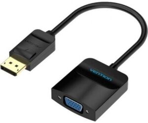 Conversor Vention HBFBB/ DisplayPort Macho - VGA Hembra/ 15cm/ Negro