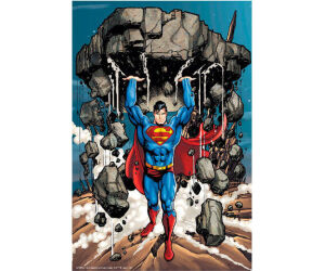 Puzzle 3d lenticular dc comics superman levantando escombros 300 piezas