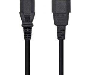 Cable Alimentacin Aisens A132-0532/ IEC C13 Hembra - IEC C14 Macho/ 10m/ Negro