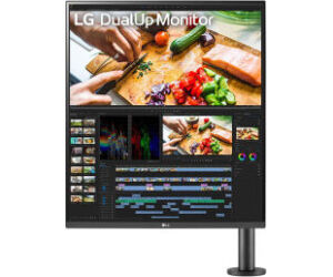 Monitor Profesional LG DualUp Ergo 28MQ780-B 27.6"/ SDQHD/ Multimedia/ Regulable en altura/ Negro