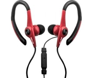 Auriculares Deportivos Elbe AU-107-MIC/ con Micrfono/ Jack 3.5/ Rojos y Negros