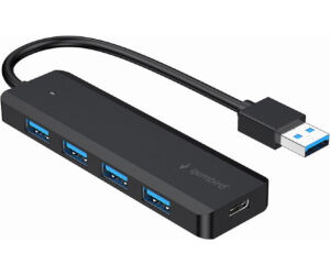 Concentrador Gembird Usb 3.1 (gen.1) De 4 Puertos