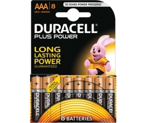 Duracell Plus Power Pila Alcalina AAA LR03 Pack 8