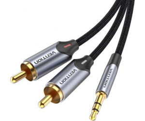 Cable Audio Vention BCNBL/ 2x RCA Macho - Jack 3.5 Macho/ 10m/ Gris