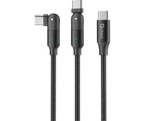 Cable USB 3.2 Tipo-C Aisens A107-0671 20GBPS 100W/ USB Tipo-C Macho - USB Tipo-C Macho/ Hasta 100W/ 2500Mbps/ 1m/ Gris