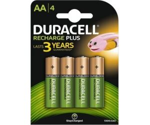 Pack de 4 Pilas AA Duracell HR6-B/ 1.2V/ Recargables