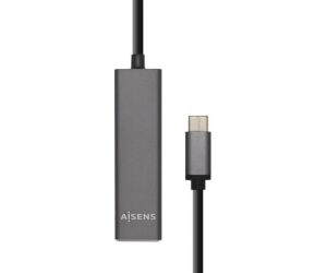 Hub USB Tipo-C Aisens A109-0403/ 4xUSB