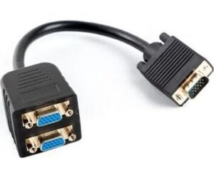 Adaptador lanberg vga - vga x2 20cm