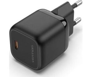 Cargador Pared 30w Usb-c 3a Negro Vention