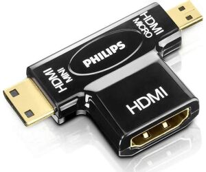 Adaptador philips swv2429w hdmi - micro hdmi - mini hdmi