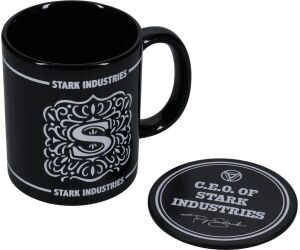 Taza + posavaso paladone stark industries