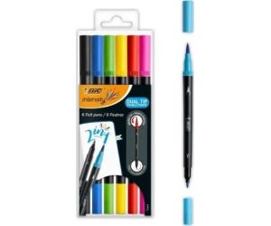 Rotuladores Punta Fina Bic Intensity Dual Tip 989694/ Colores Surtidos