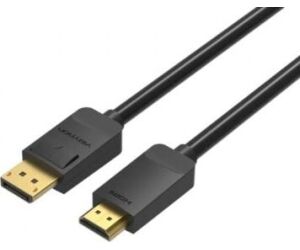 Cable Conversor Vention HADBH/ Displayport Macho - HDMI Macho/ 2m/ Negro