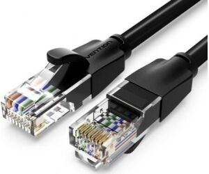 Cable de Red RJ45 UTP Vention IBEBS Cat.6/ 25m/ Negro