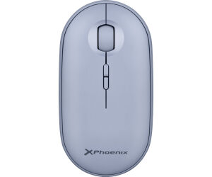 Phoenix rebble ratn inalambrico bluetooth y 2.4 ghz hasta 3 dispositivos con receptor usb clic silencioso para porttil notebook pc chomebook mac color azul