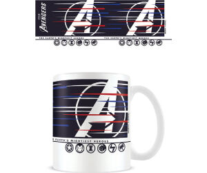 Taza de desayuno pyramid marvel avengers los vengadores logo