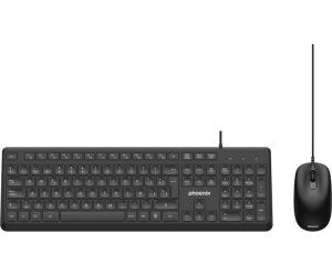 Phoenix combo teclado multimedia + ratn con cable usb 1200dpi