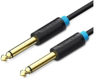 Cable Audio Estereo Mono Jack 6.5/m Jack 6.5/m 10 M Negro Vention