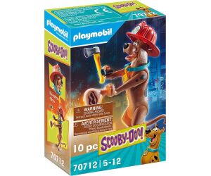 Playmobil scooby - doo! figura coleccionable bombero