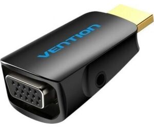 Adaptador Conversor Vention AIDB0/ HDMI Macho a VGA Hembra/ Audio Jack 3.5mm