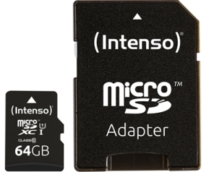 Intenso 3423490 Micro SD UHS-I Premium 64GB c/adap