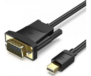 Cable Conversor Vention HFDBF/ Mini DisplayPort Macho - VGA Hembra/ 1m/ Negro