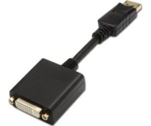 Cable Conversor Aisens A125-0133/ DisplayPort Macho - DVI Hembra/ 15cm/ Negro