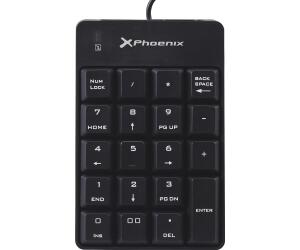 Teclado numerico con cable usb negro