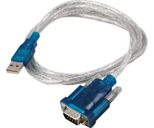 Cable USB 2.0 3GO C102/ USB Macho - DB9 Macho/ 50cm/ Negro