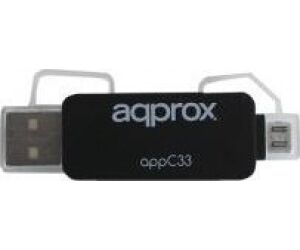 approx APPC33 Adaptador microSD/SD/MMC a USB/micro