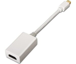 Cable Conversor Aisens A125-0138/ Mini DisplayPort Macho - HDMI Hembra/ 15cm/ Blanco