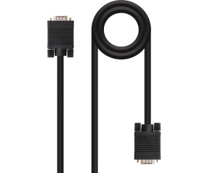 Cable de vdeo VGA-VGA M/M 5m. Negro