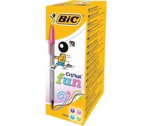 Caja de Bolgrafos de Tinta de Aceite Bic Cristal Fun 895793/ 20 unidades/ Colores Surtidos