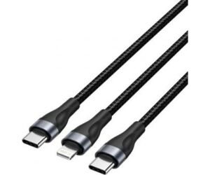 Cable Usb-c A Usb-c - Lighting 1.2 M Negro Vention