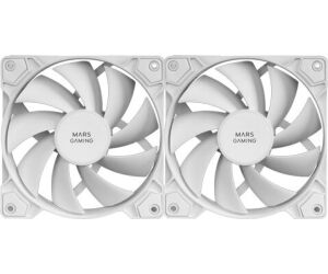 Kit 2 Ventiladores Auxiliar Mfpwmx2 Blanco Mars Gaming